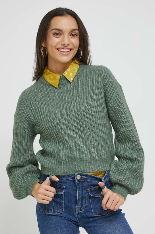 Vila pulover grosime medie turcoaz 14074354.LaurelWrea