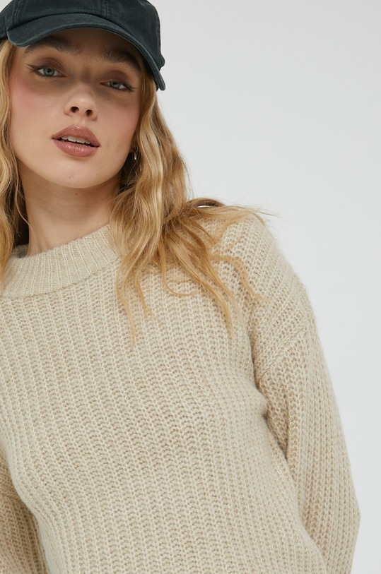 Vila sweter beżowy 14074354.NaturalMel