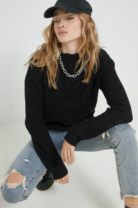 Пуловер Vila черен 14074960.Black