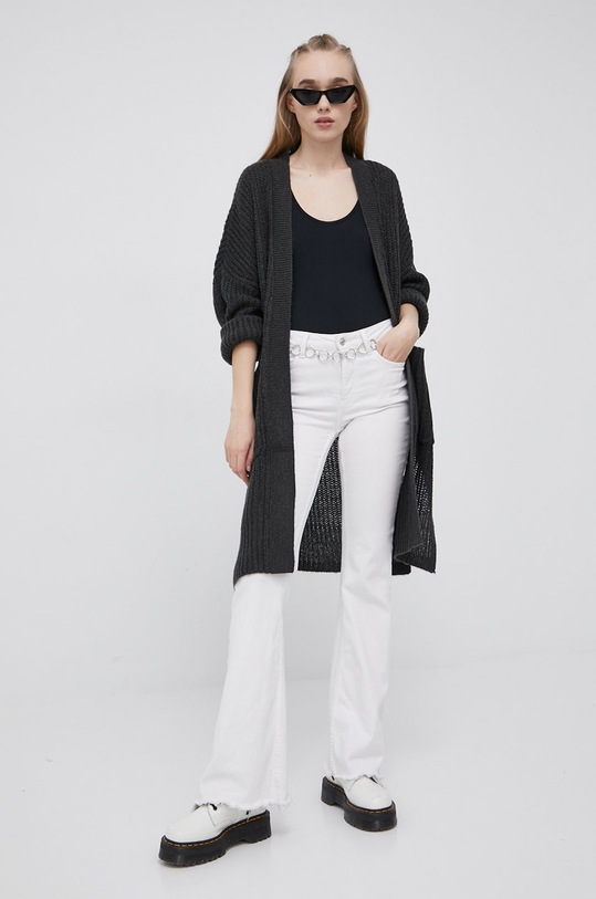 Kardigán Noisy May 27016502.DarkGreyMe zelená AA00