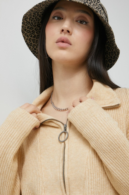 Noisy May sweter pozostałe beżowy 27015021