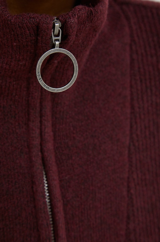 Noisy May sweter 27015021 bordowy