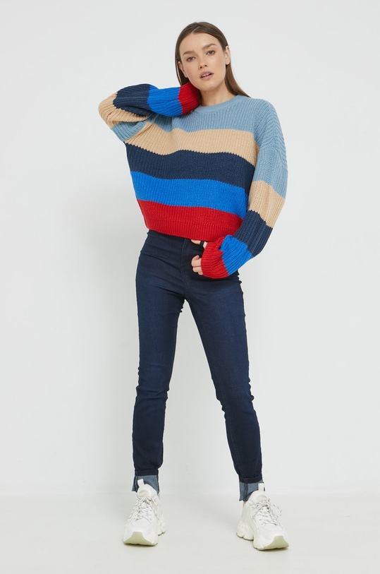 Noisy May sweter 27020932.AshleyBlue niebieski AA00