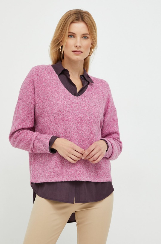 Vero Moda sweter szpic różowy 10252090.WildAster