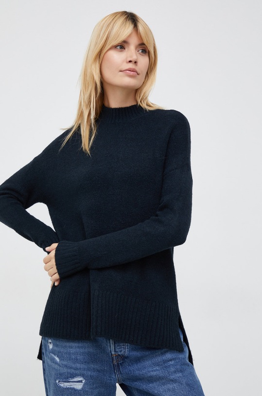 Пуловер Vero Moda полуполо тъмносин 10269229.Black