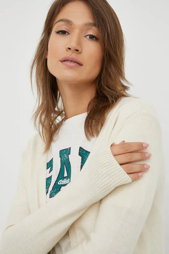 Vero Moda kardigan beżowy 10269434.Birch