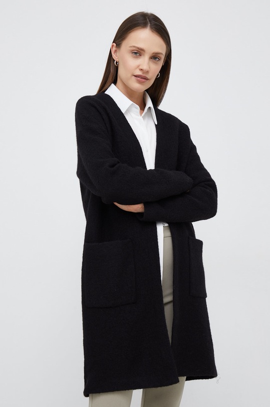 Selected Femme kardigan wełniany czarny 16051787.Black