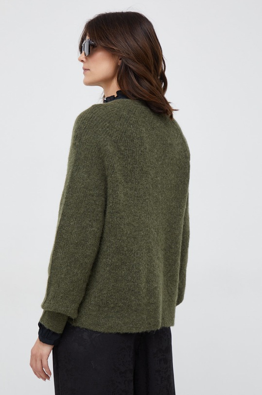 Odzież Selected Femme sweter wełniany 16074481.Kalamata zielony