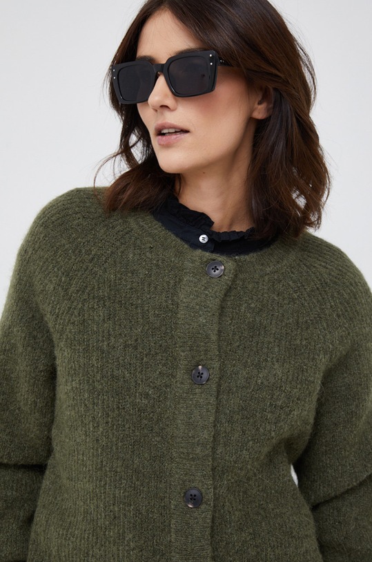 Selected Femme sweter wełniany zielony 16074481.Kalamata