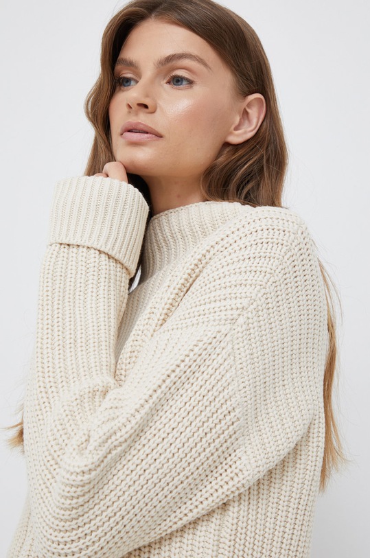 Selected Femme sweter beżowy 16075489.Birch