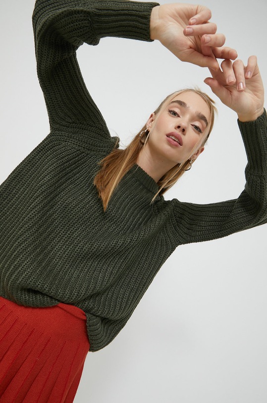 Sveter Only okrúhly zelená 15243903.Rosin
