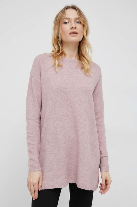 Vero Moda sweter pozostałe różowy 10180215.Woodrose