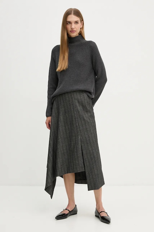 Marc O'Polo pulover de bumbac M09605960009 gri AW25