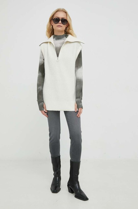 Marc O'Polo kamizelka wełniana DENIM M49605063169 beżowy AA00