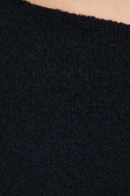 Svetr z vlněné směsi American Vintage PULL ML COL BATEAU DAM225 černá
