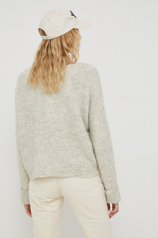 Îmbrăcăminte American Vintage pulover din amestec de lana EAST18H gri