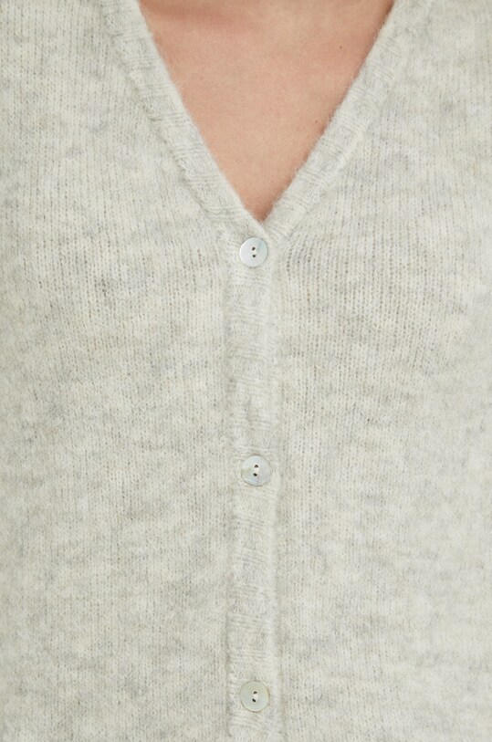 Ζακέτα από μίγμα μαλλιού American VintageGILET ML EAST19G γκρί