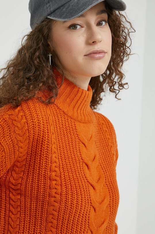 Vila sweter pomarańczowy 14080352