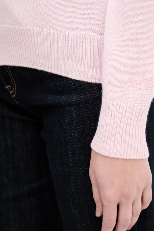 MC2 Saint Barth sweter wełniany QUE0018 różowy