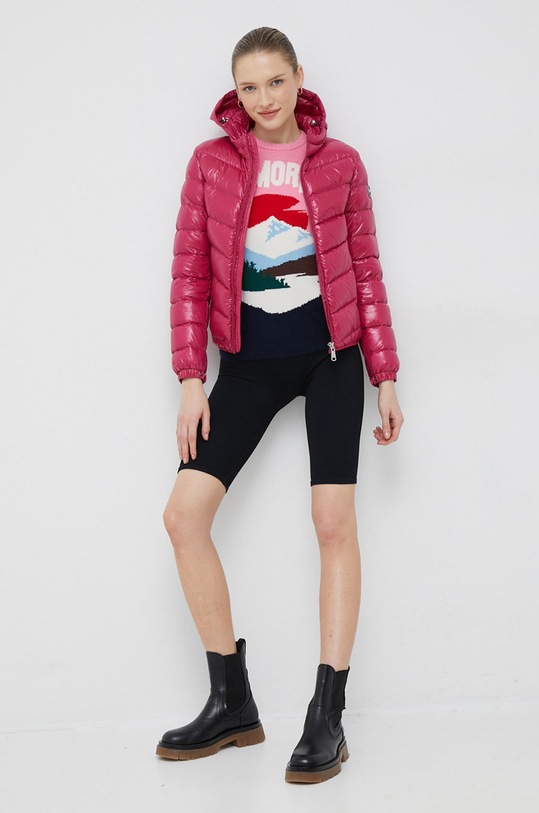 Vlněný svetr MC2 Saint Barth QUE0018 růžová AA00