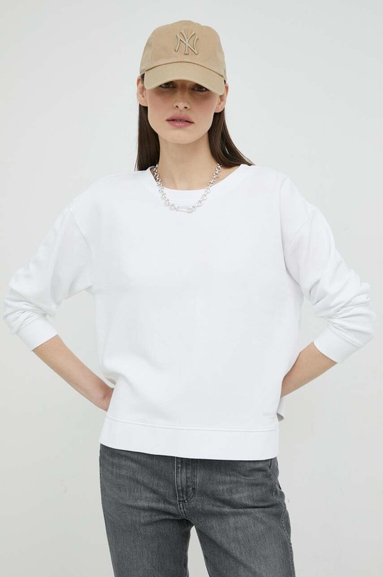 Odzież Marc O'Polo bluza bawełniana M02400154473 biały