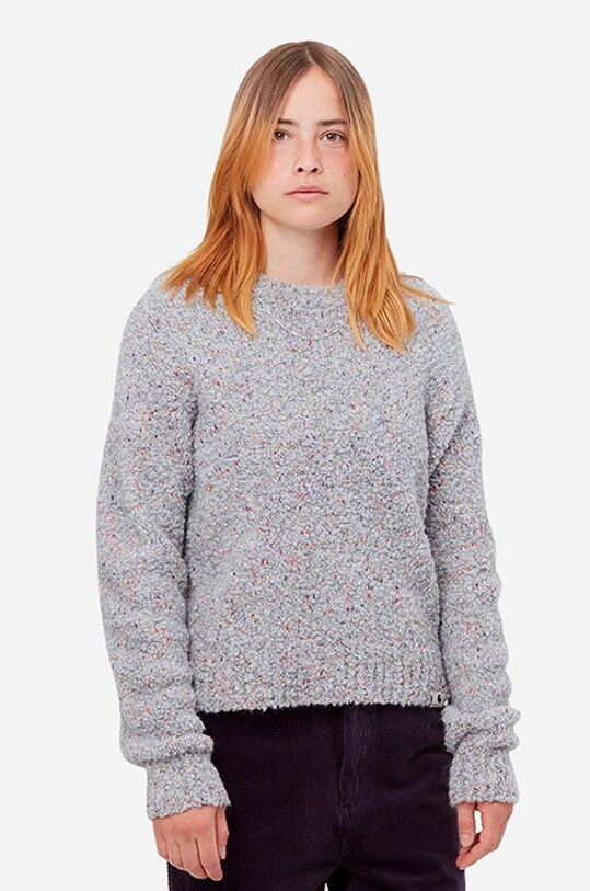 Carhartt WIP wool blend jumper Marlin chunky gray I030537.