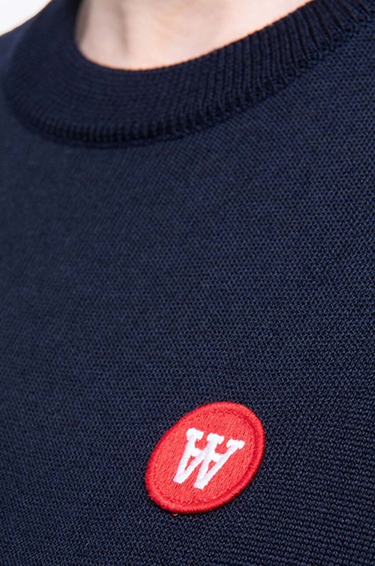 Volnen pulover Wood Wood Lyn mornarsko modra 10001006.4142