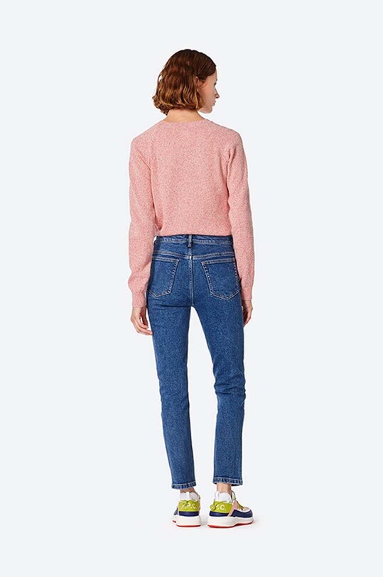 Odzież A.P.C. sweter z domieszką wełny Pull Axelle WVBAF.F23040 różowy