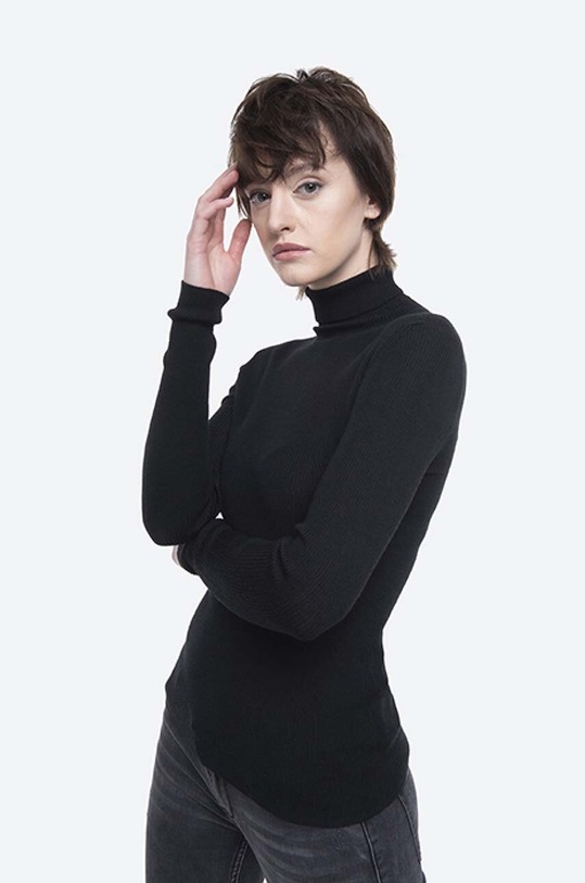 Norse Projects pulover din amestec de lână NW45.0167.9999 negru