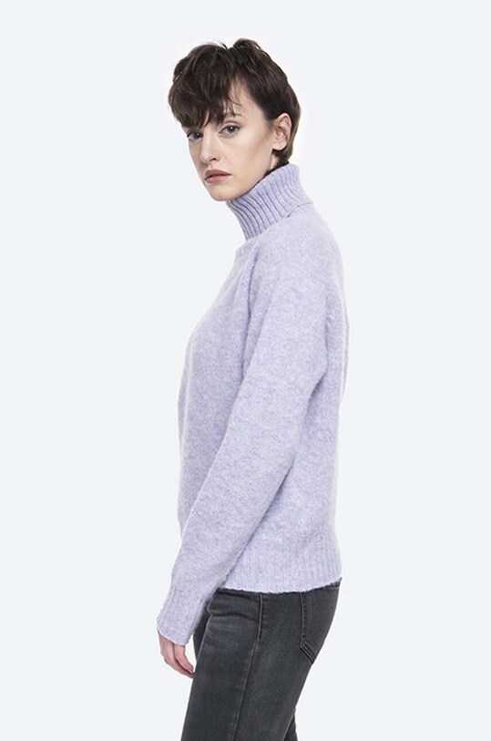 Vlnený sveter Norse Projects NW45.0093.6016 fialová