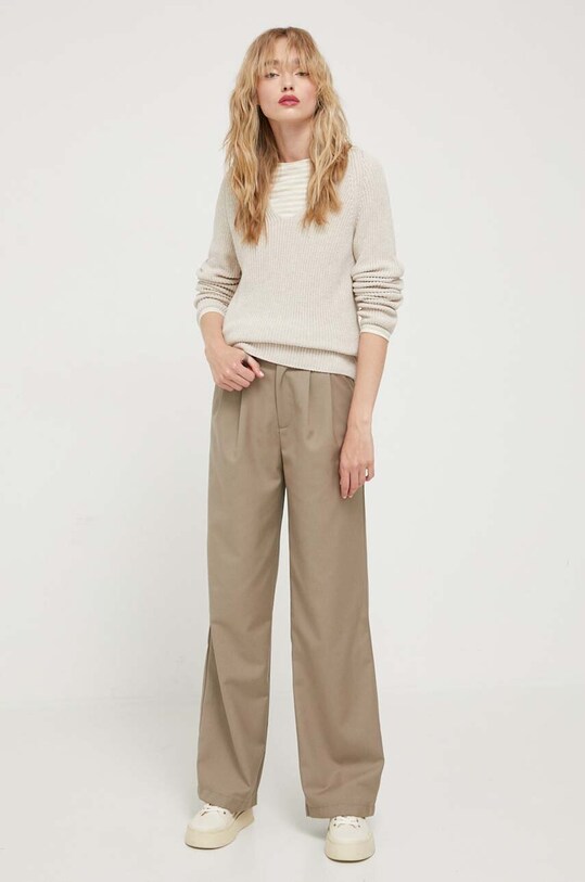 Хлопковый свитер Marc O'Polo B01605960097 бежевый AA00