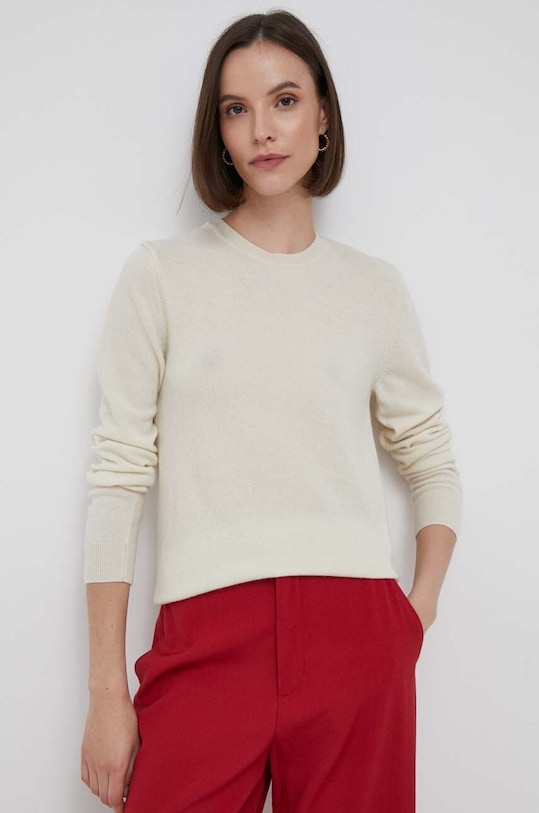 Вовняний светр United Colors of Benetton тонкий бежевий 1002D1K01.000.