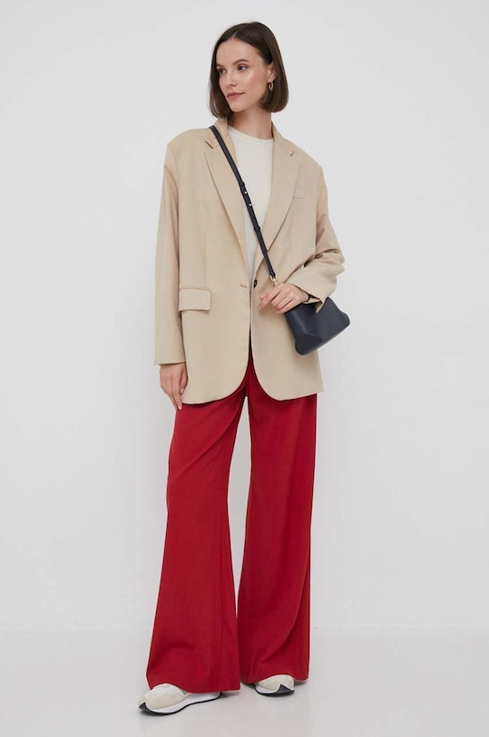 Вовняний светр United Colors of Benetton 1002D1K01.000. бежевий AA00