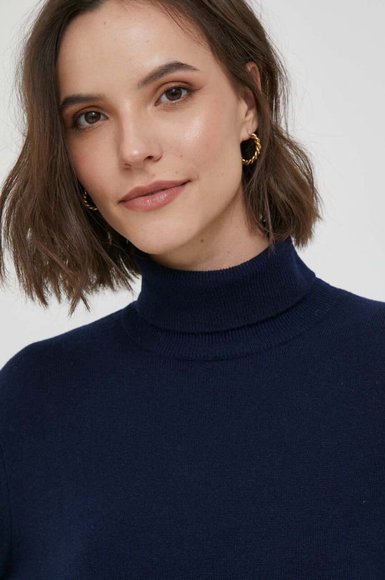 United Colors of Benetton sweter wełniany granatowy 1002D2348.016