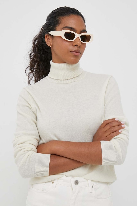 United Colors of Benetton sweter wełniany wełna beżowy 1002D2348.000.