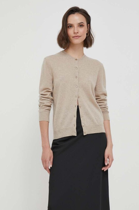 Vlněný svetr United Colors of Benetton směs béžová 1002D5485.562