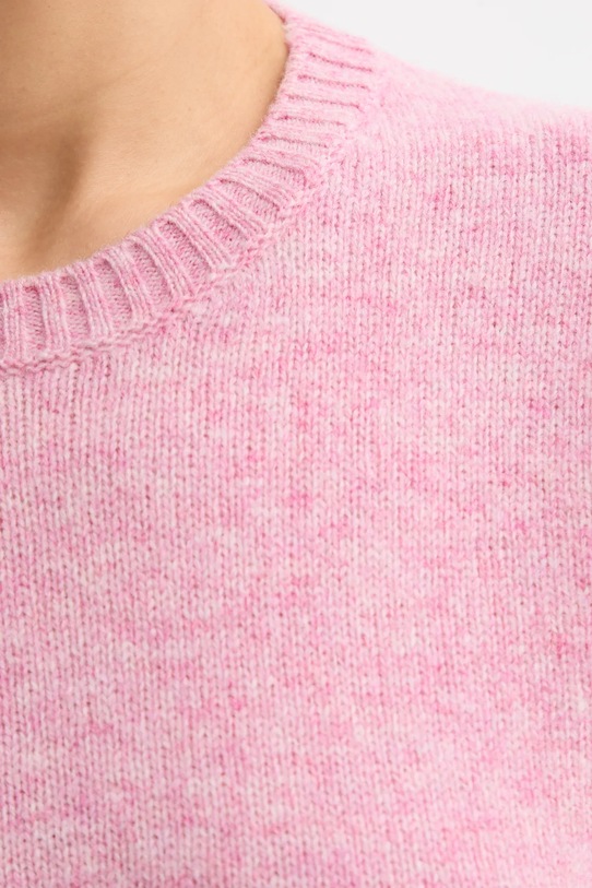 United Colors of Benetton sweter wełniany 103ME1N23.507 różowy