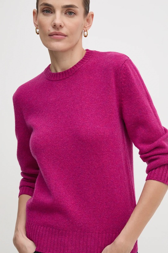 United Colors of Benetton pulover de lana subtiri roz 103ME1N23