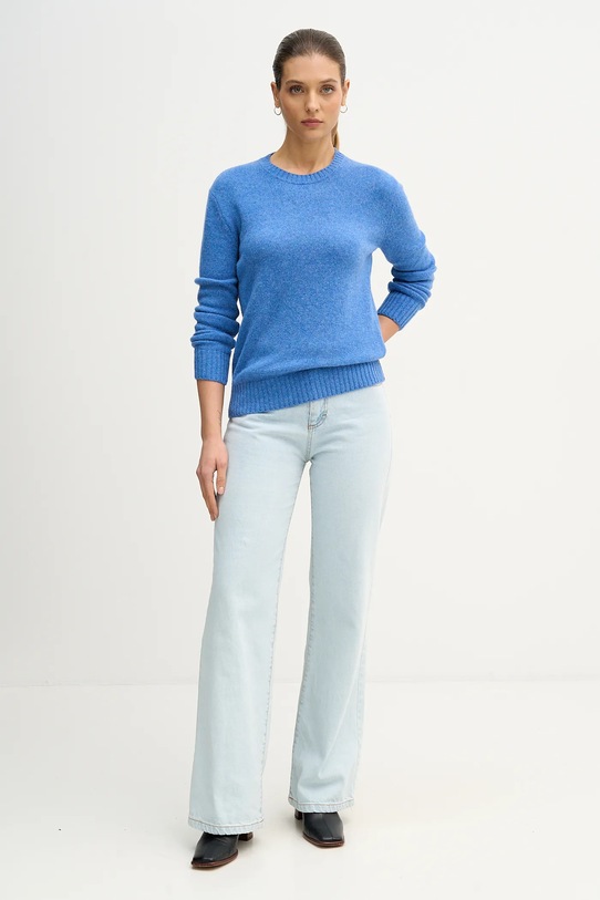 United Colors of Benetton pulover de lana 103ME1N23.507 albastru AA00