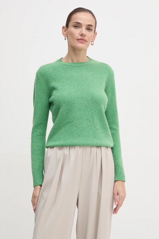 United Colors of Benetton sweter wełniany zielony 103ME1N23.507