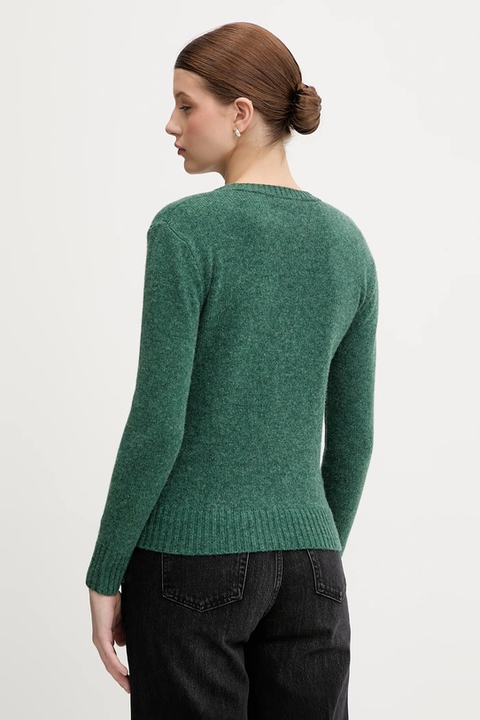 Odzież United Colors of Benetton sweter wełniany 103ME1N23.507 zielony