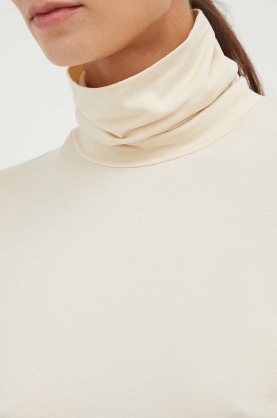 Samsoe Samsoe longsleeve ESTER F00013122 beżowy
