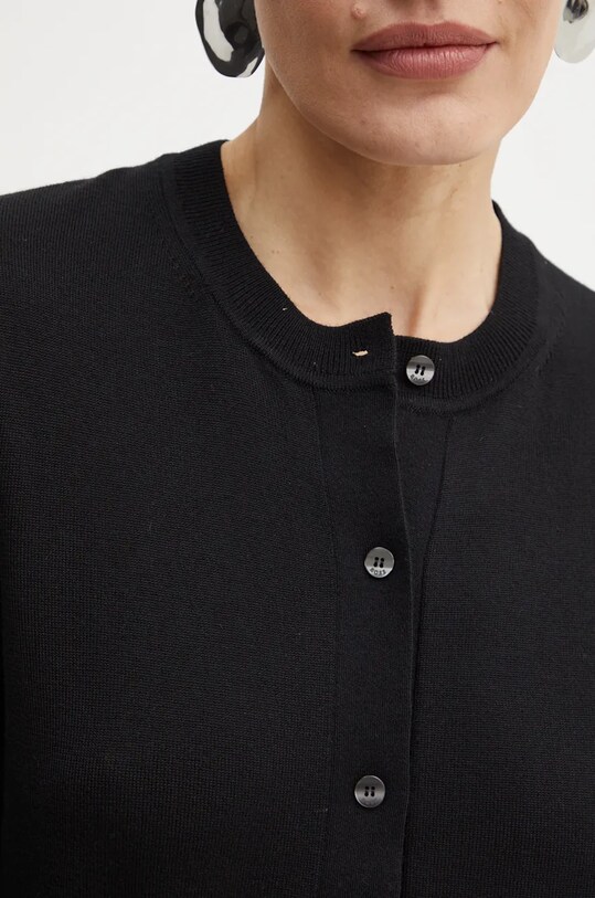 BOSS cardigan din lana 50492552 negru