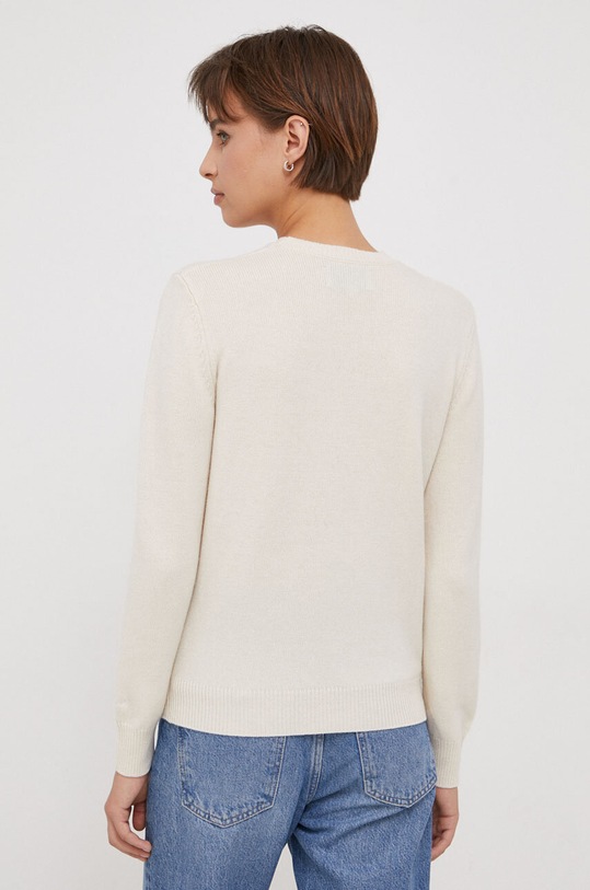 Odzież MC2 Saint Barth sweter wełniany QUE0024 beżowy