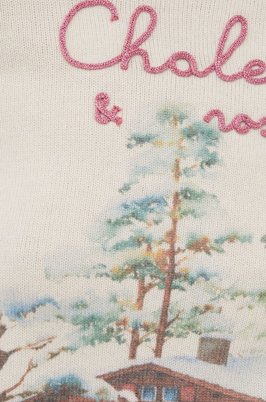 MC2 Saint Barth sweter wełniany QUE0024 beżowy