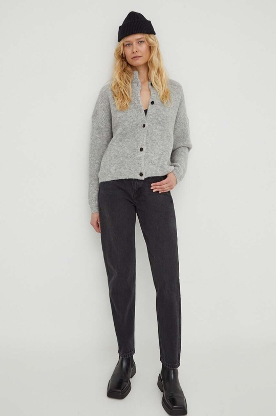 Vlněný svetr Gestuz 10905931 šedá AA00