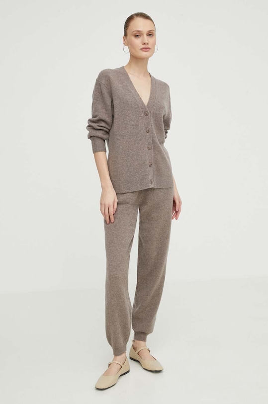 Samsoe Samsoe sweter wełniany SACHARLOTTE F10000020 szary AA00