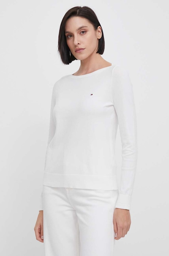 Tommy Hilfiger pulover alb WW0WW42050