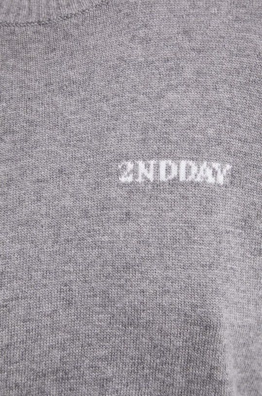 2NDDAY sweter z domieszką wełny Lance 2ND Lance TT - Soft Wool Blen 2000340408 szary