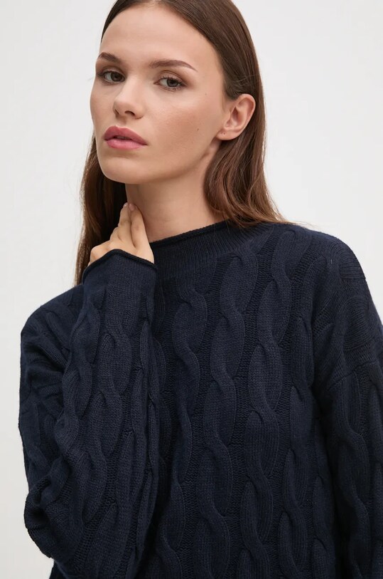 United Colors of Benetton maglione in misto lana misto lana blu navy 1335D2467